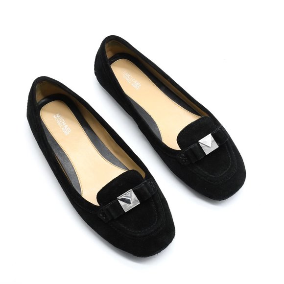 MICHAEL Michael Kors Shoes - Michael Kors Signature Black Suede Flats 8